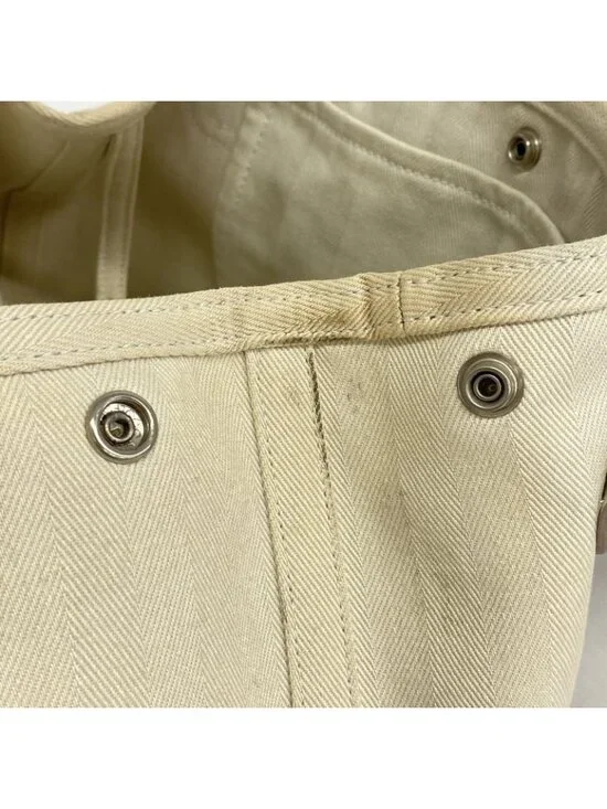 ★SOLD★ Hermes Handbag Valparaiso PM Toilet Blanc Ivory Silver - Picture 9 of 10